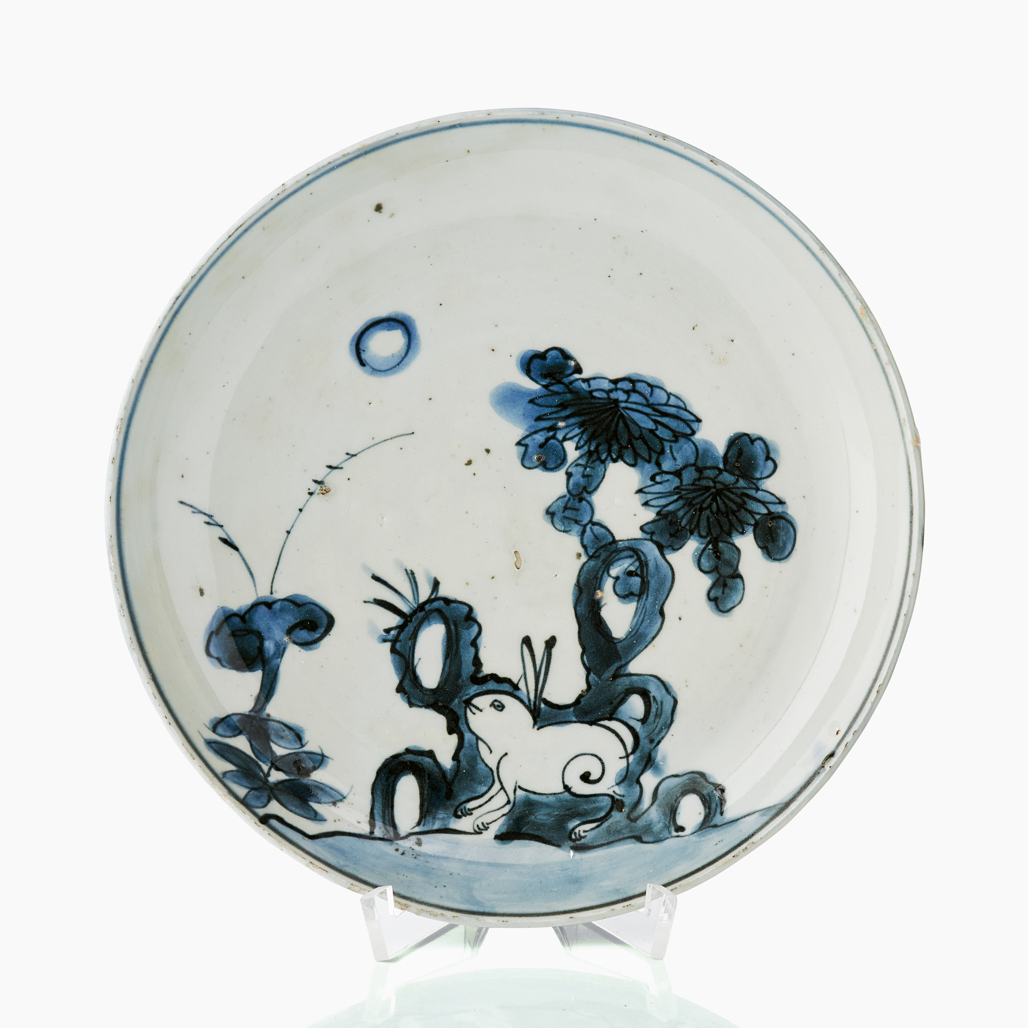 1070. A Chinese 'Ko-Sometsuke' Blue and White 'Rabbit and