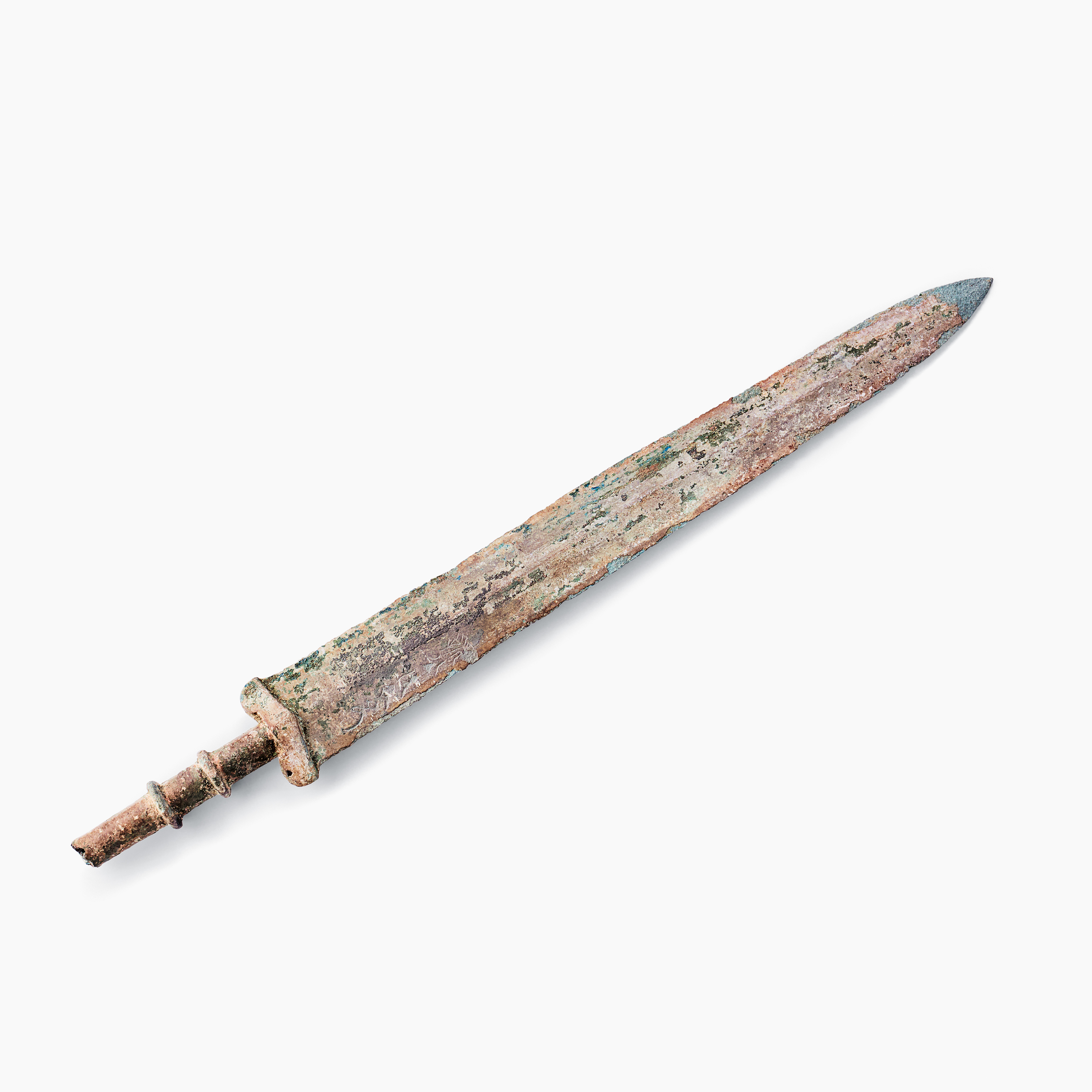 1193. An Inscribed Archaic Bronze Sword - Important sale 10